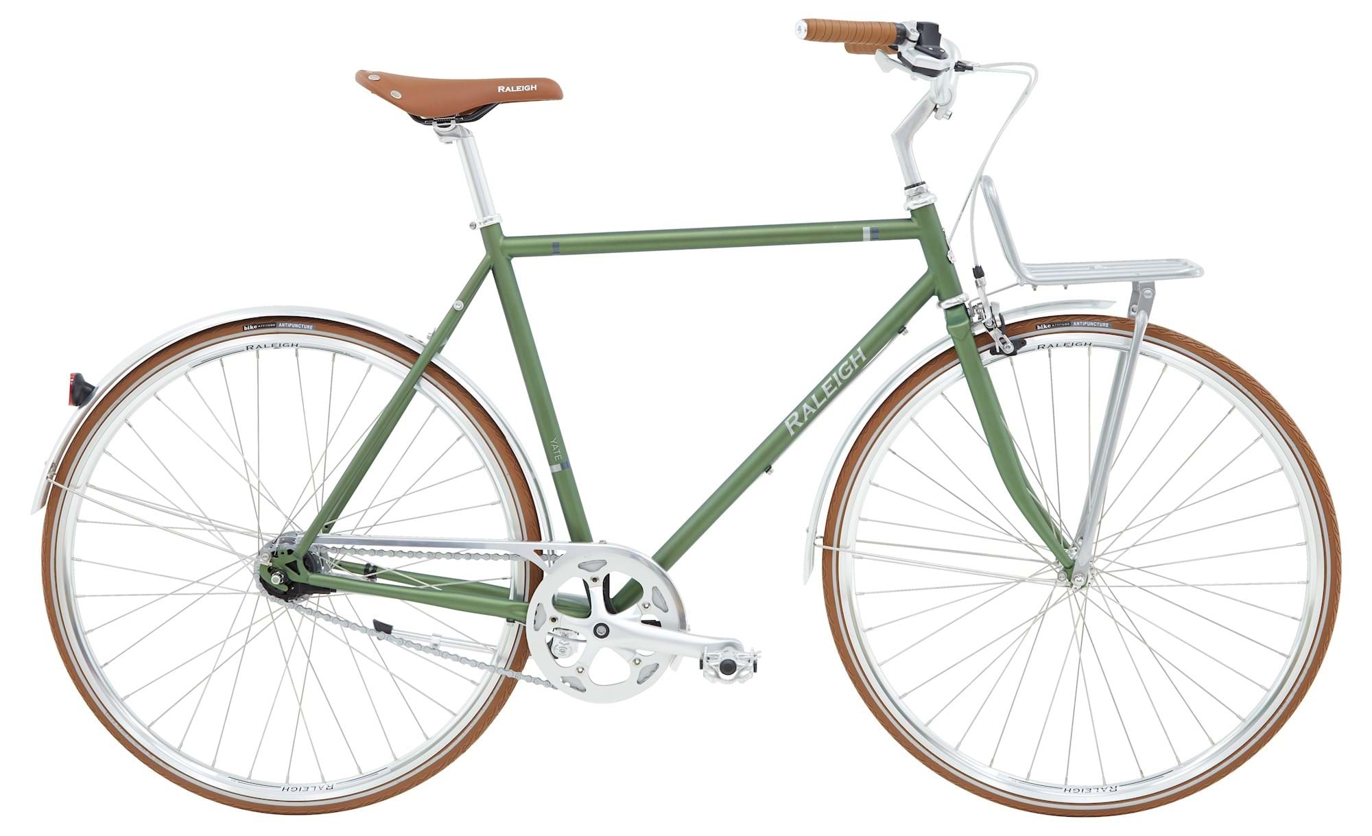 Cykler - Herrecykler - Raleigh Yate Cargo Herre 7g 2025 - Mat Grøn