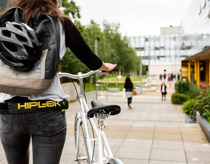 Tilbehør - Cykellås - HIPLOK Lite Wearable Chain Lock - Cyan