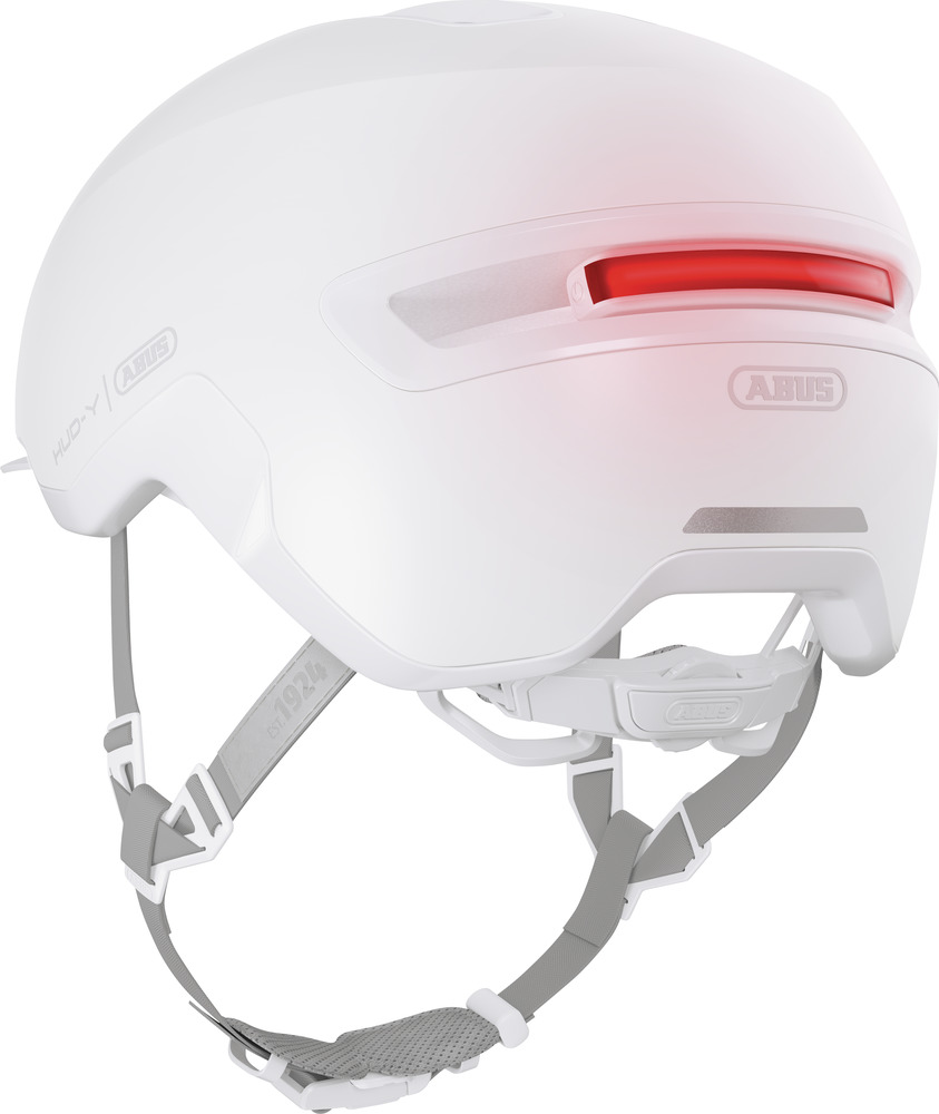 Beklædning - Cykelhjelme - Abus Hud-Y m. LED - Pure White