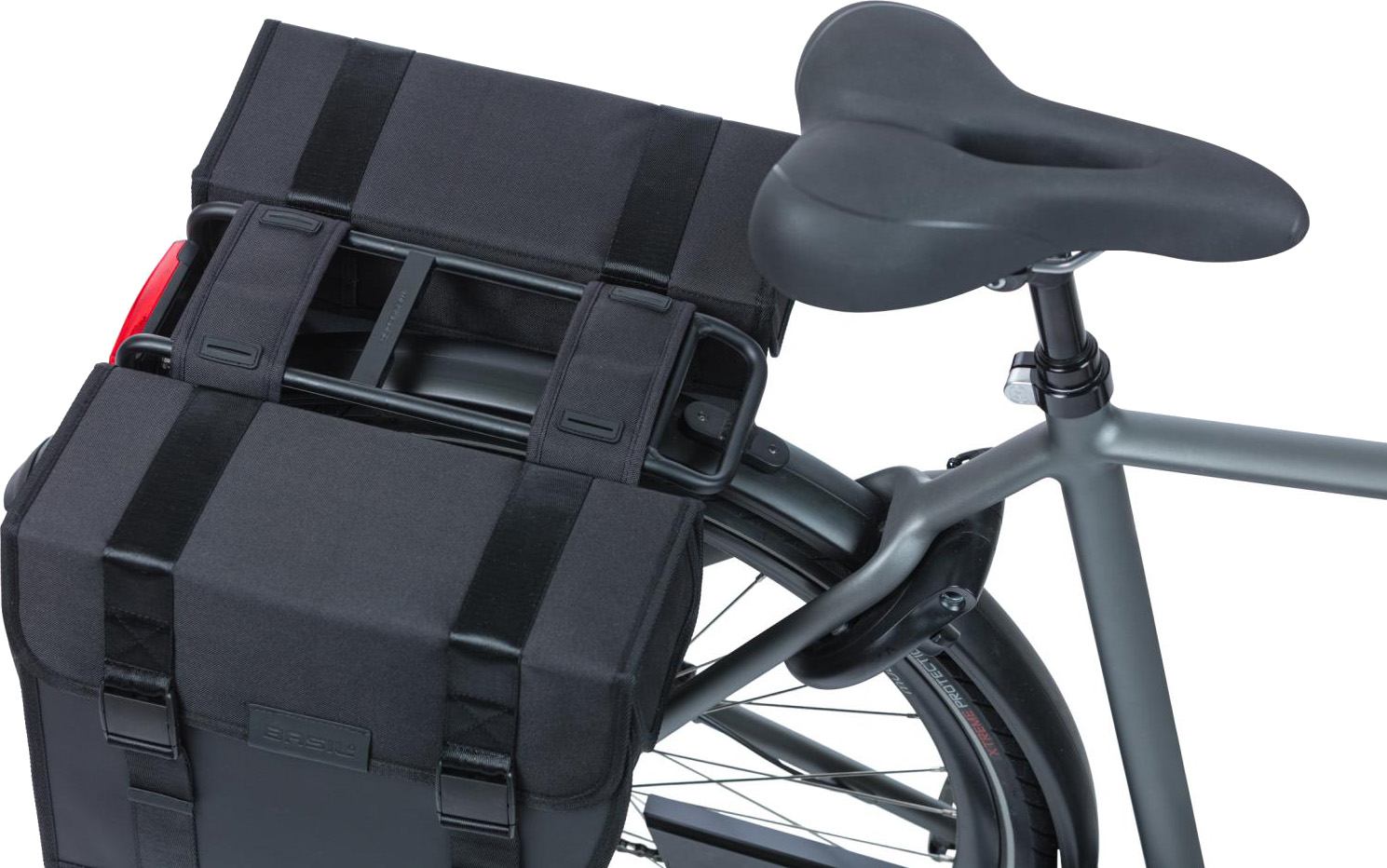 Tilbehør - Cykeltasker - Basil TOUR Vandtæt Taskesæt 34x14x34cm (2x14L) - MIK/AVS/Uniklip/Racktime