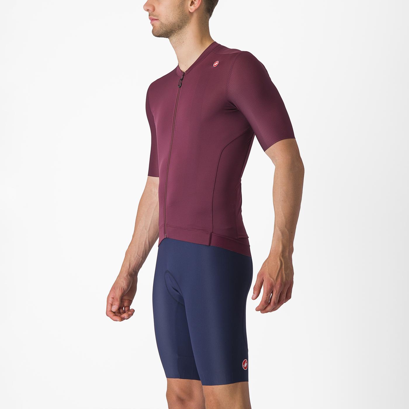 Beklædning - Cykeltrøjer - Castelli ESPRESSO JERSEY - Deep Bordeaux/Silver Moon