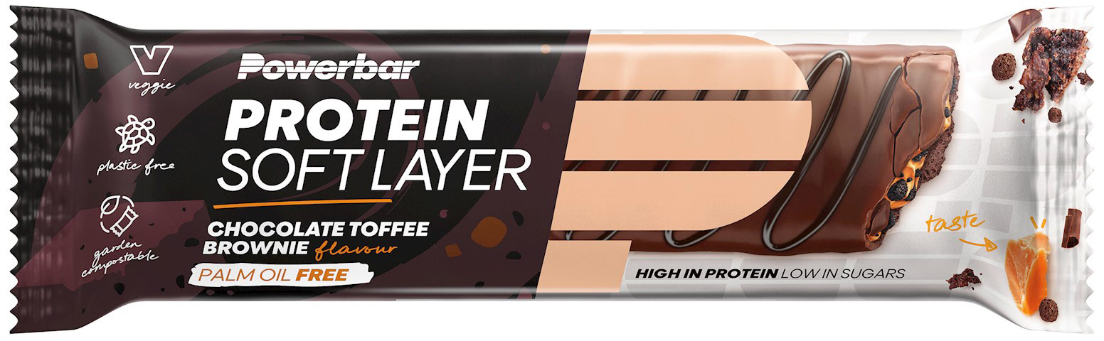Powerbar Protein Soft Layer Bar Chocolate Toffee Brownie 40g Fra Powerbar