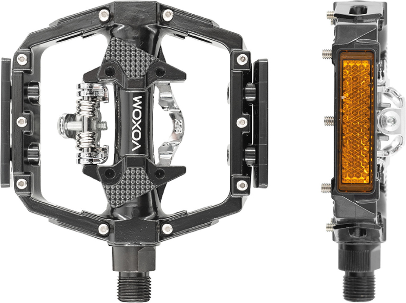 Voxom PE27 MTB Kombipedaler Fladside/SPD - Black