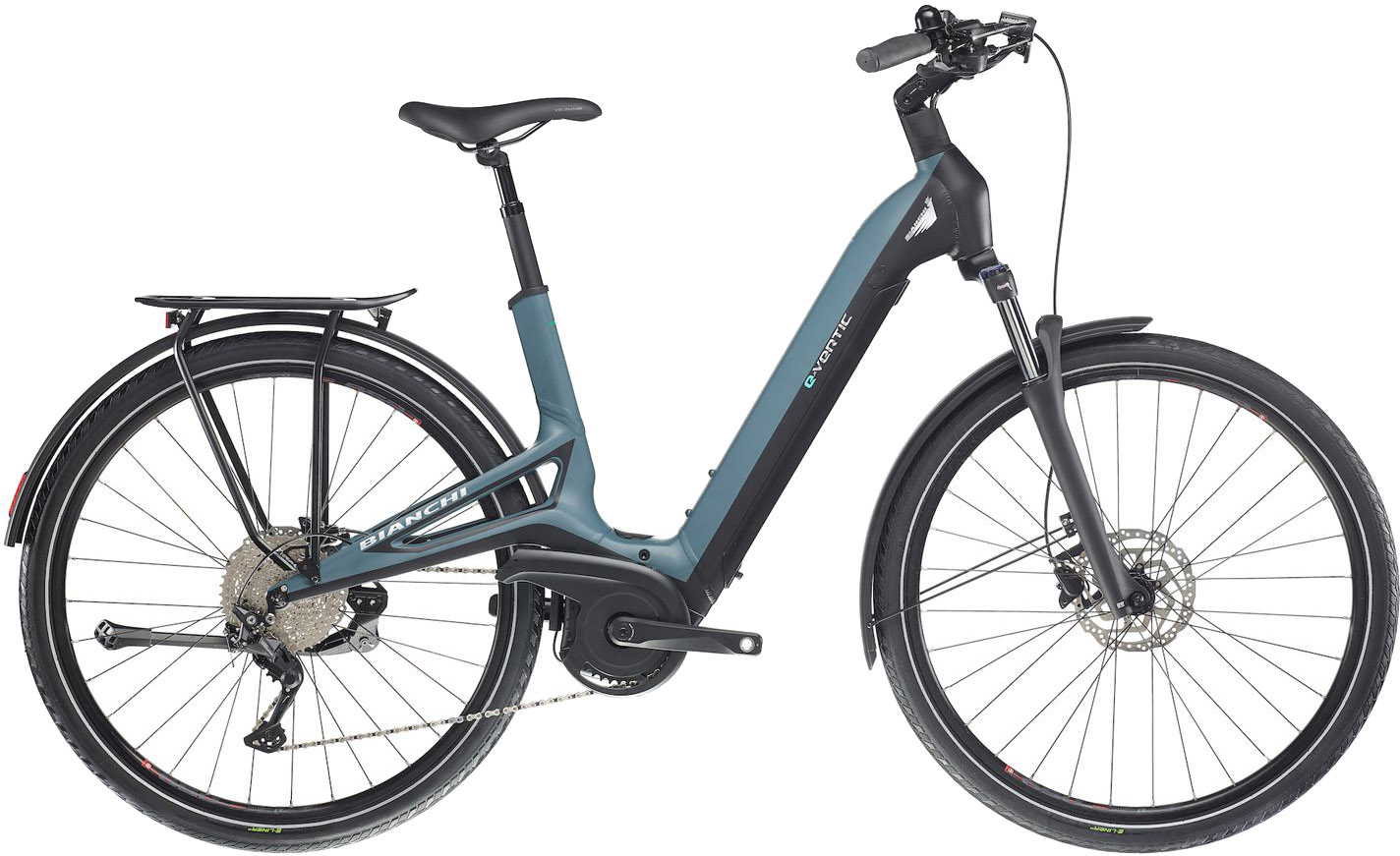 Bianchi E-Vertic C-Type 9g Bosch Dame 2023 – Sort/blå