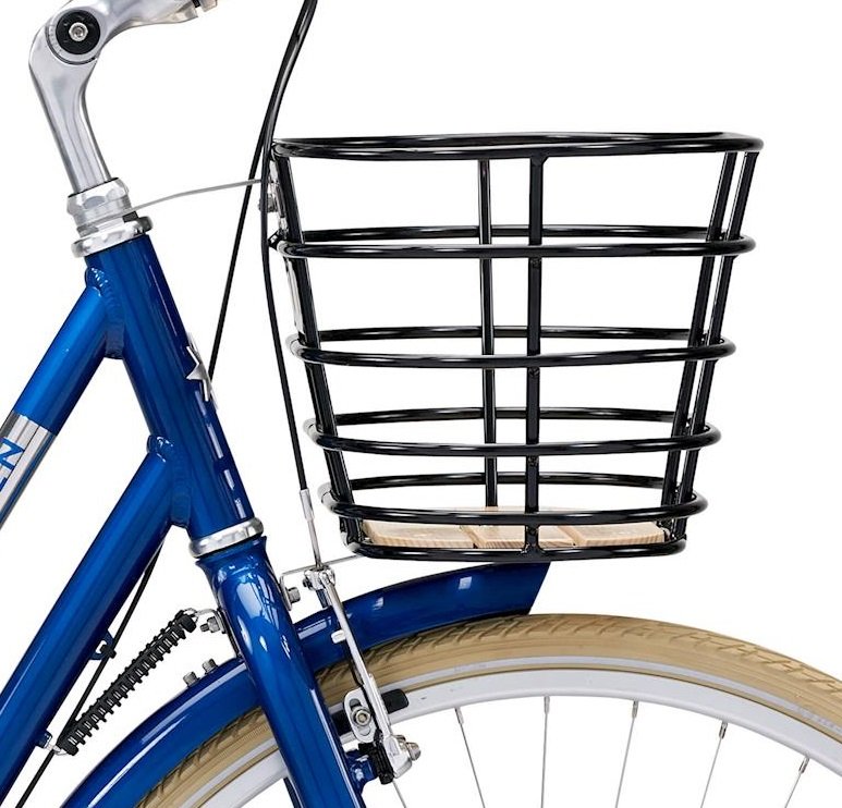 Tilbehør - Cykelkurve - Norden Cykelkurv Alu 28" m. træbund - Sort