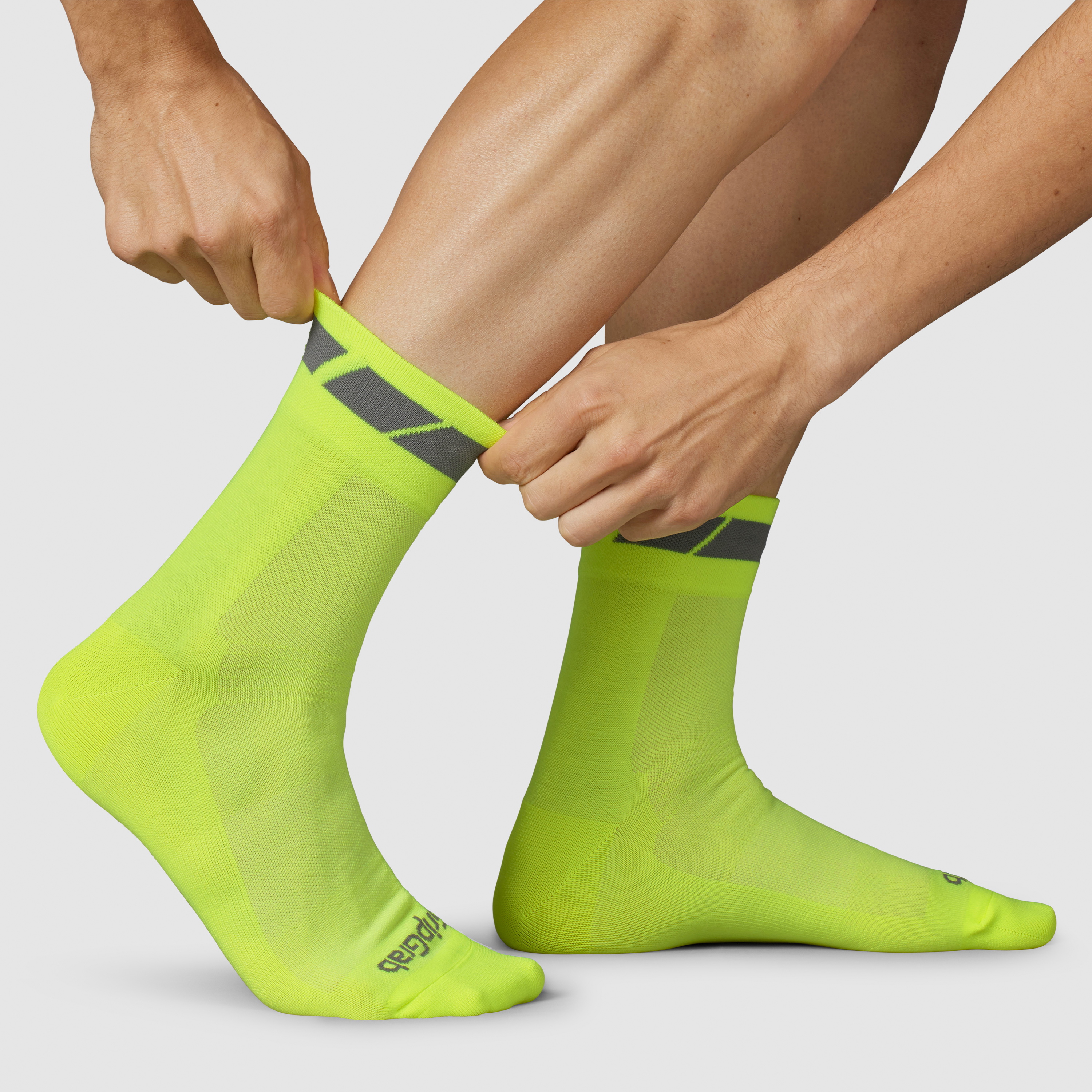 Beklædning - Sokker - GripGrab Classic Regular Cut Sommersokker 3-Pack - Yellow Hi-Vis
