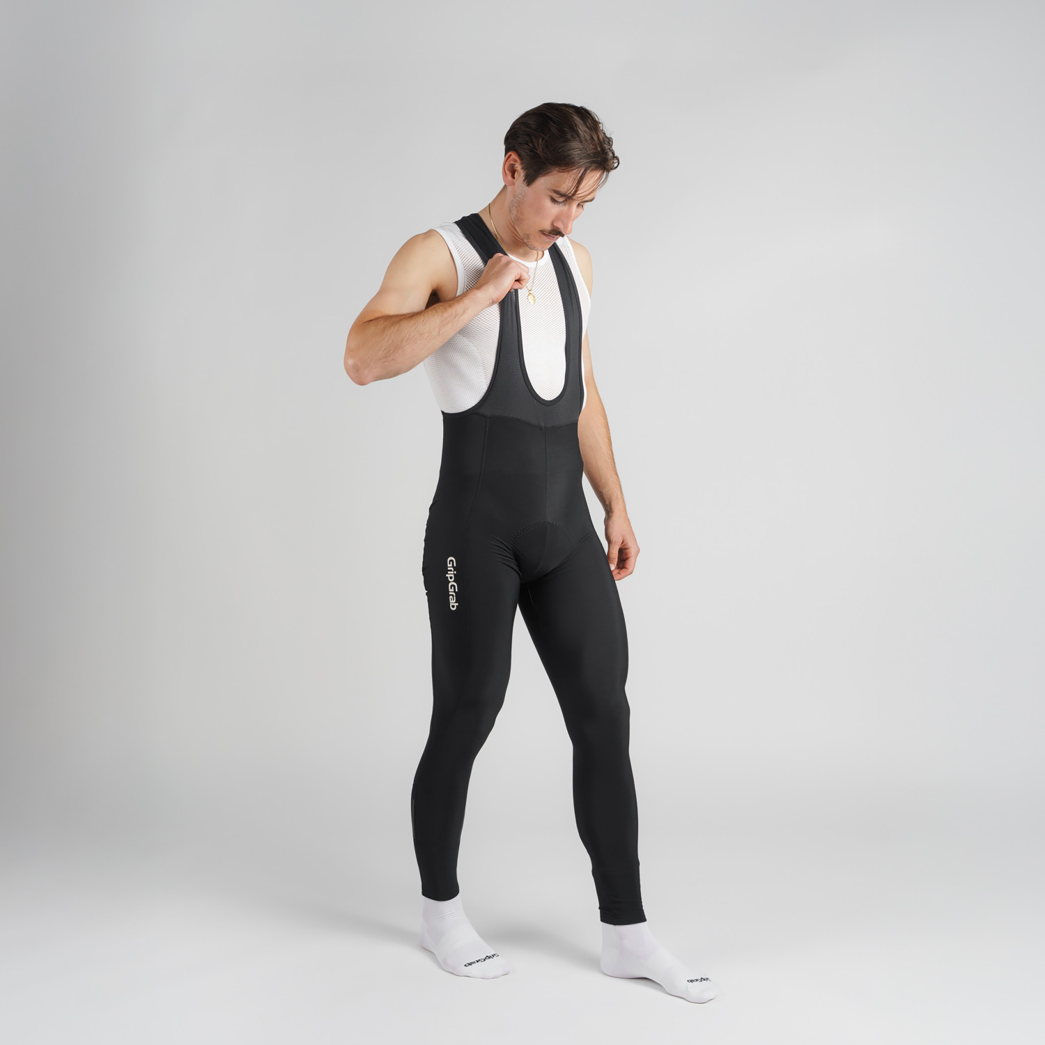 Beklædning - Cykelbukser - GripGrab RIDE Thermo bibtights - Black