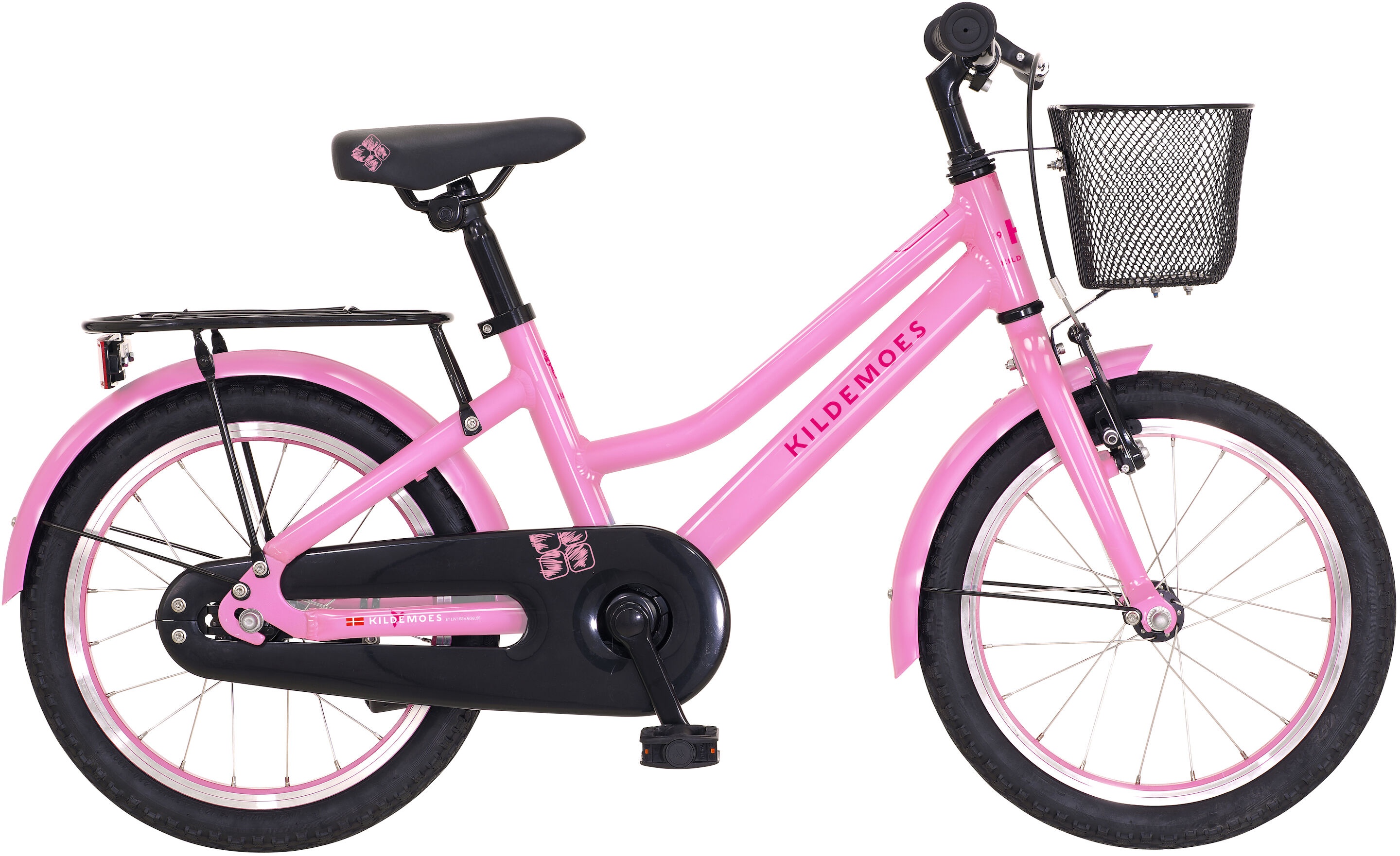 Cykler - Børnecykler - Kildemoes Bikerz 18" 2023 - Lyserød