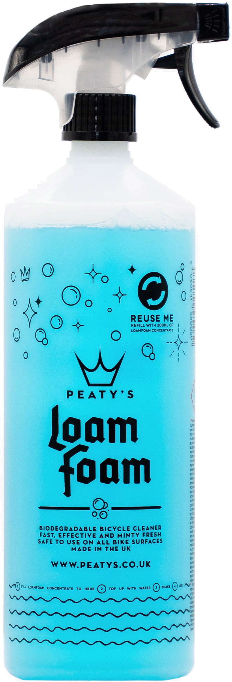 Se Peaty's LoamFoam Cleaner 1L hos Cykelexperten.dk