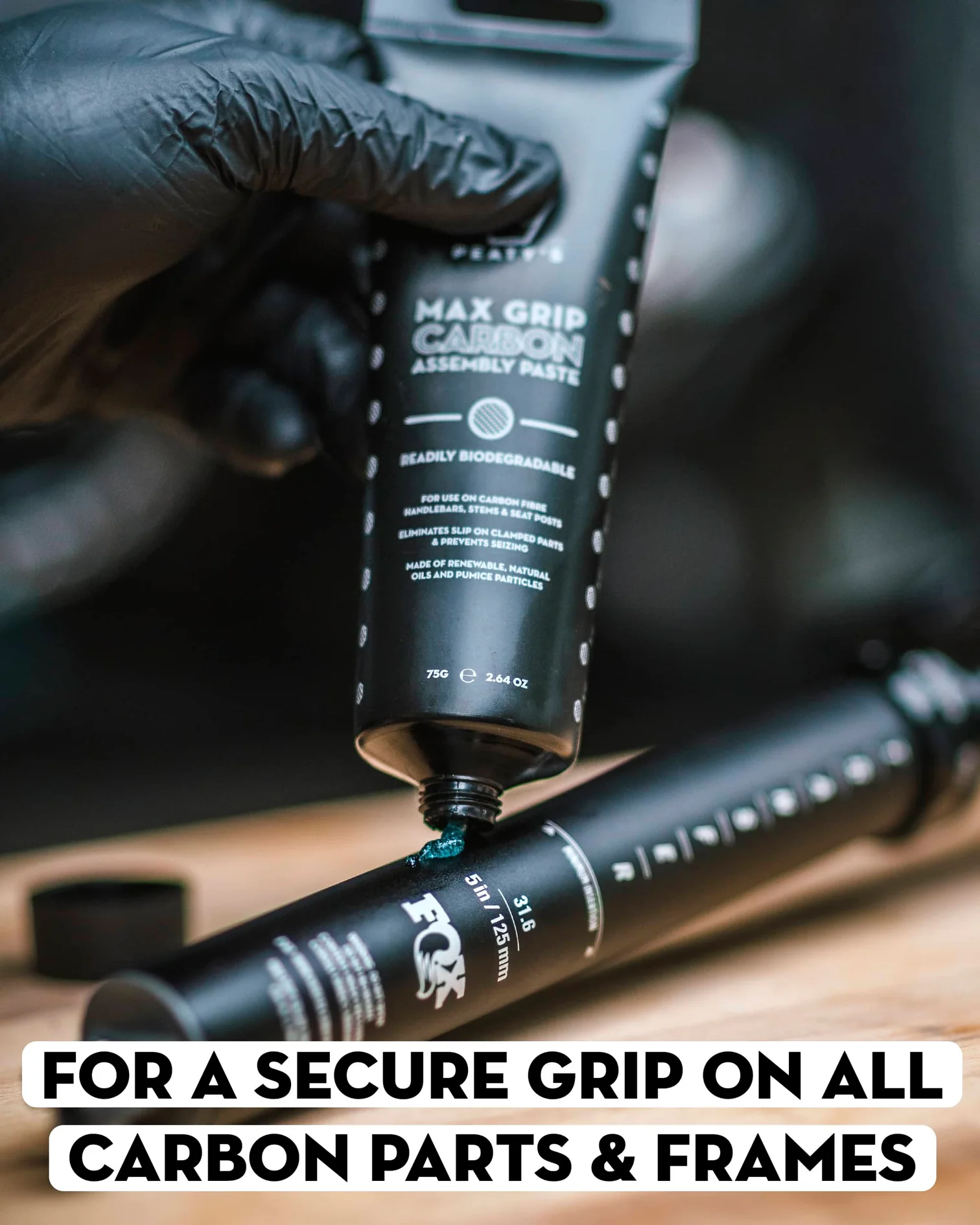 Tilbehør - Olie / Fedt - Peaty's Max Grip Carbon Assembly Paste 75g