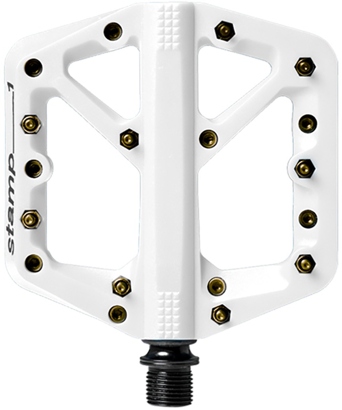  - CrankBrothers Pedal Stamp 1 - Small - Hvid