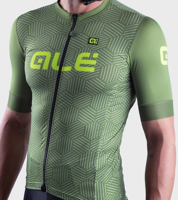 Beklædning - Cykeltrøjer - Alé Jersey Solid Cross - Grøn