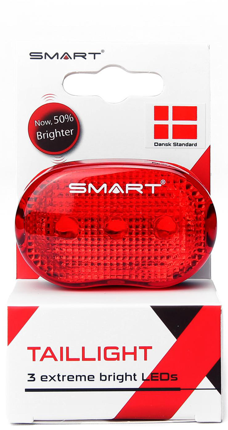 Tilbehør - Cykellygter - Smart E-line Baglygte Diode m. blink