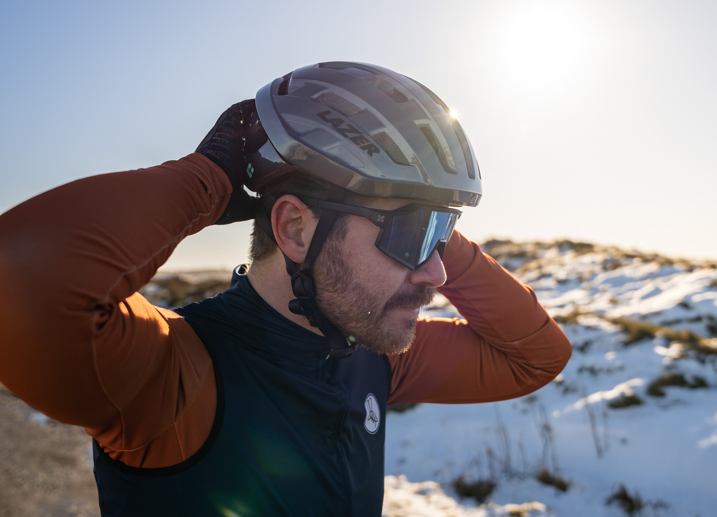 Beklædning - Cykelhjelme - Lazer Tempo Kineticore cykelhjelm - Grå