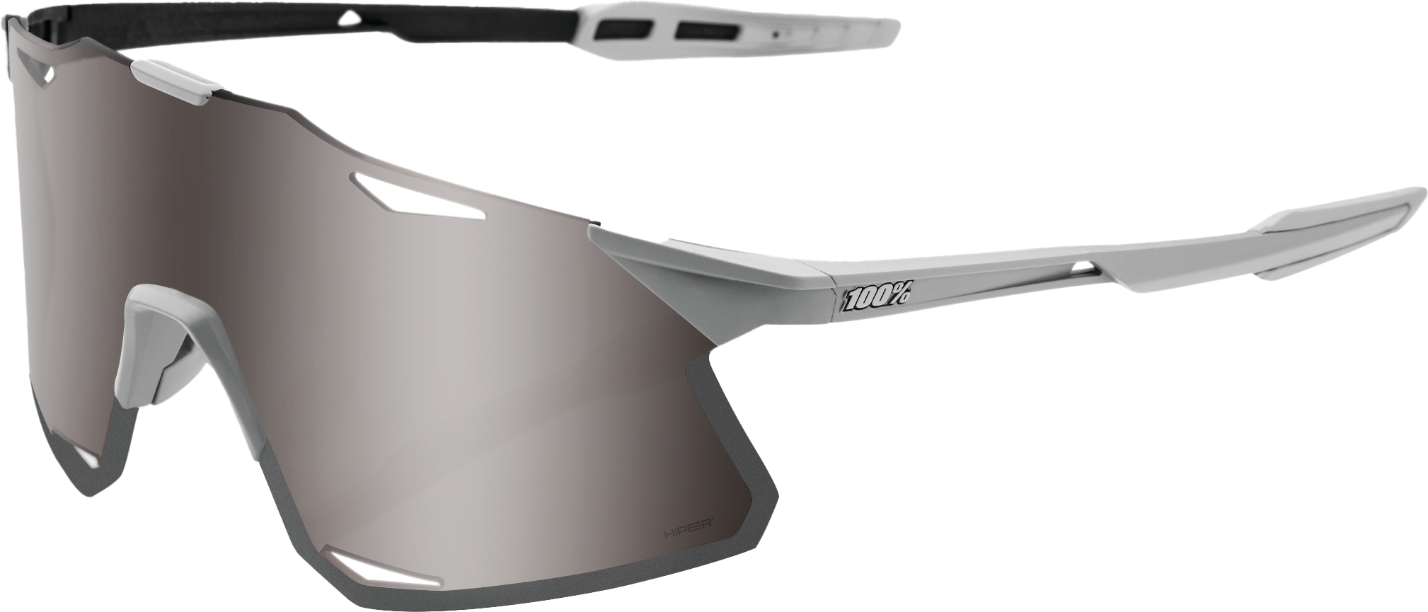 100% Hypercraft Solbriller med HiPER Linser - Grå, inkl. ekstra linser til optimal beskyttelse