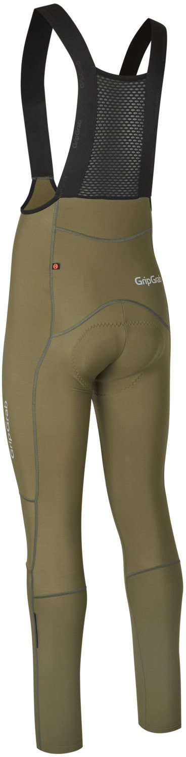 Beklædning - Cykelbukser - GripGrab PACR Thermo bibtights - Olive Green