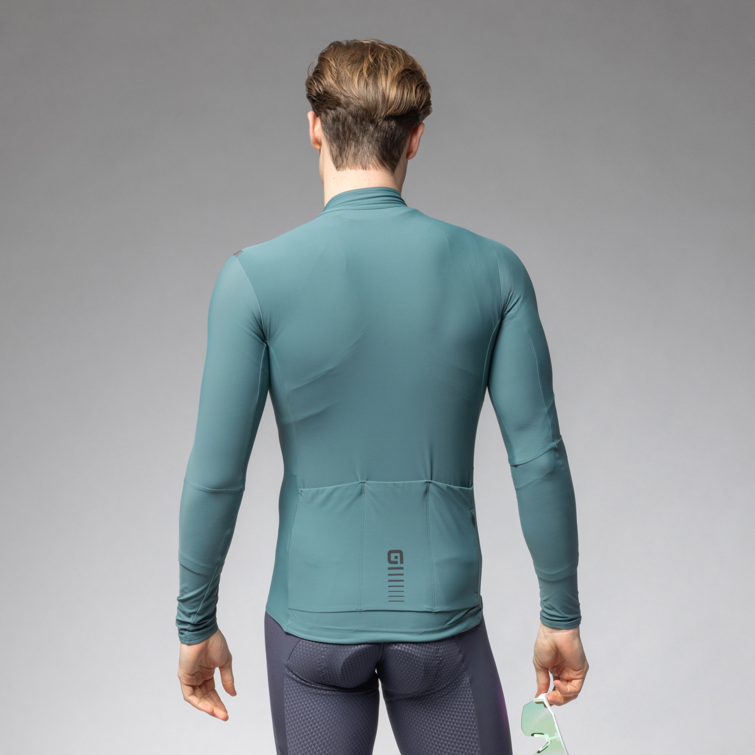 Beklædning - Cykeltrøjer - Alé WARM RACE MAGLIA ML LS Jersey - Verde Molo/Pier Green