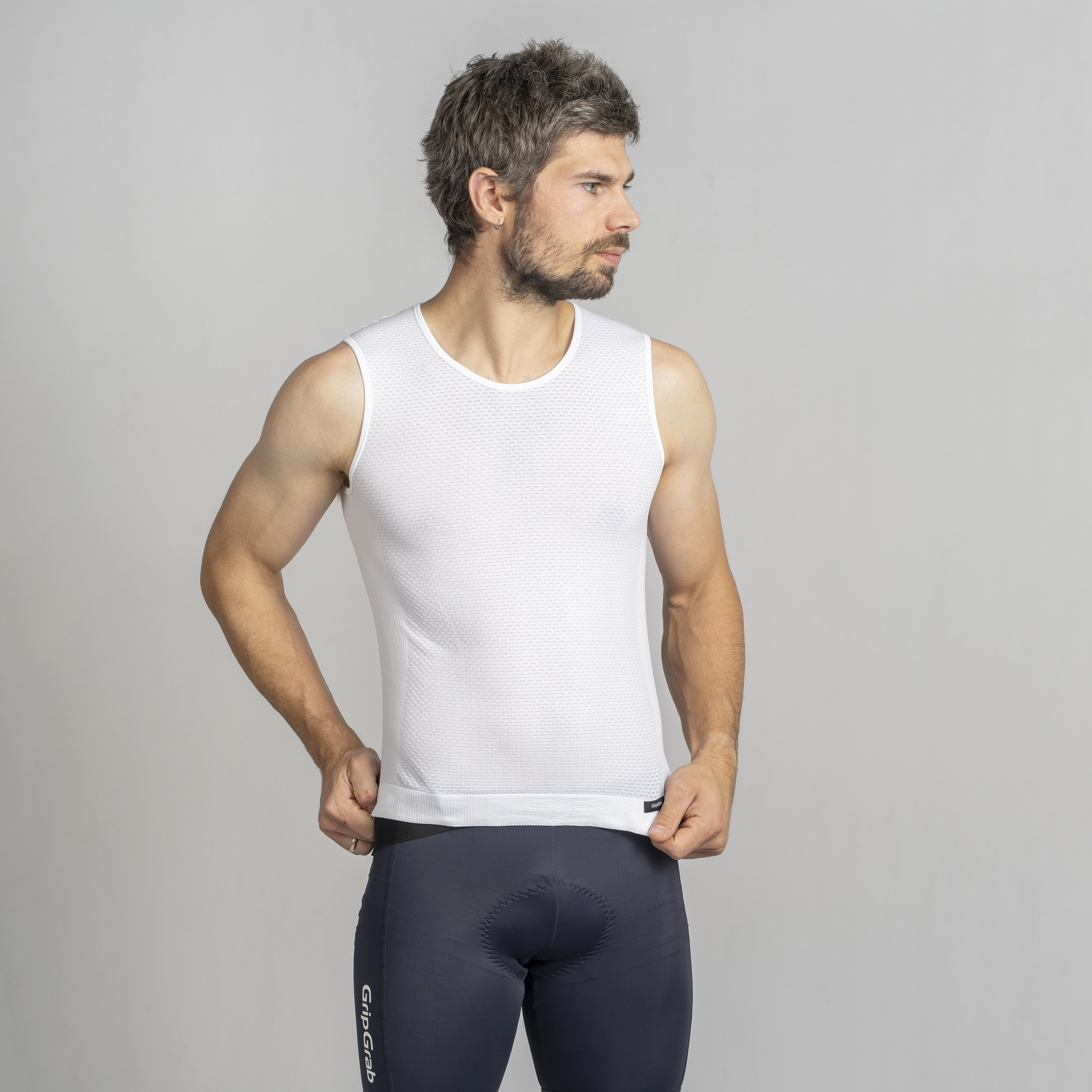Beklædning - Baselayer / Undertøj - GripGrab PACR Sommer Ærmeløs Base Layer - White