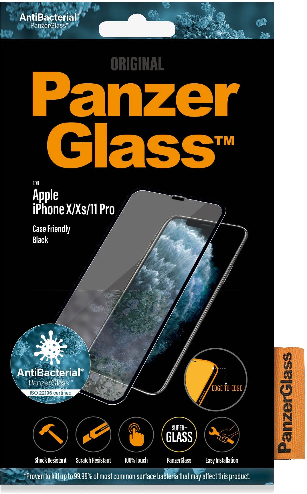 Panzerglass Apple iPhone X/Xs/11 Pro Case Friendly beskyttelselsglas