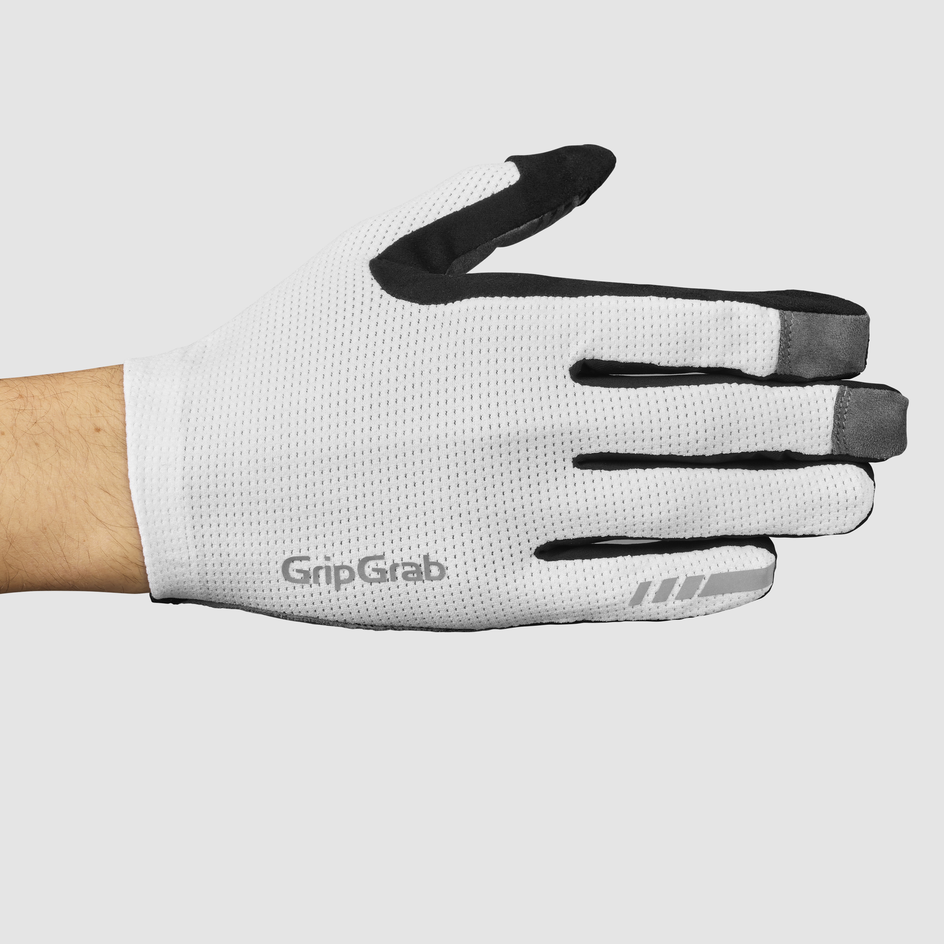 Beklædning - Cykelhandsker - GripGrab PACR InsideGrip™ Langfingret Sommerhandsker - White