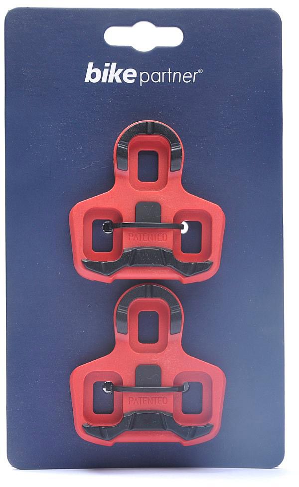 Tilbehør - Pedaler & Klamper - Bikepartner Klamper til Look Keo Rød 7° bevægelse inkl. skruer og plader
