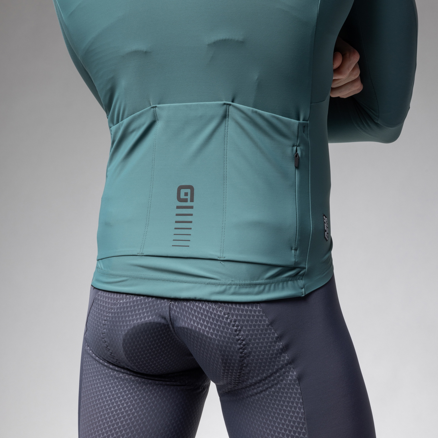 Beklædning - Cykeltrøjer - Alé WARM RACE MAGLIA ML LS Jersey - Verde Molo/Pier Green