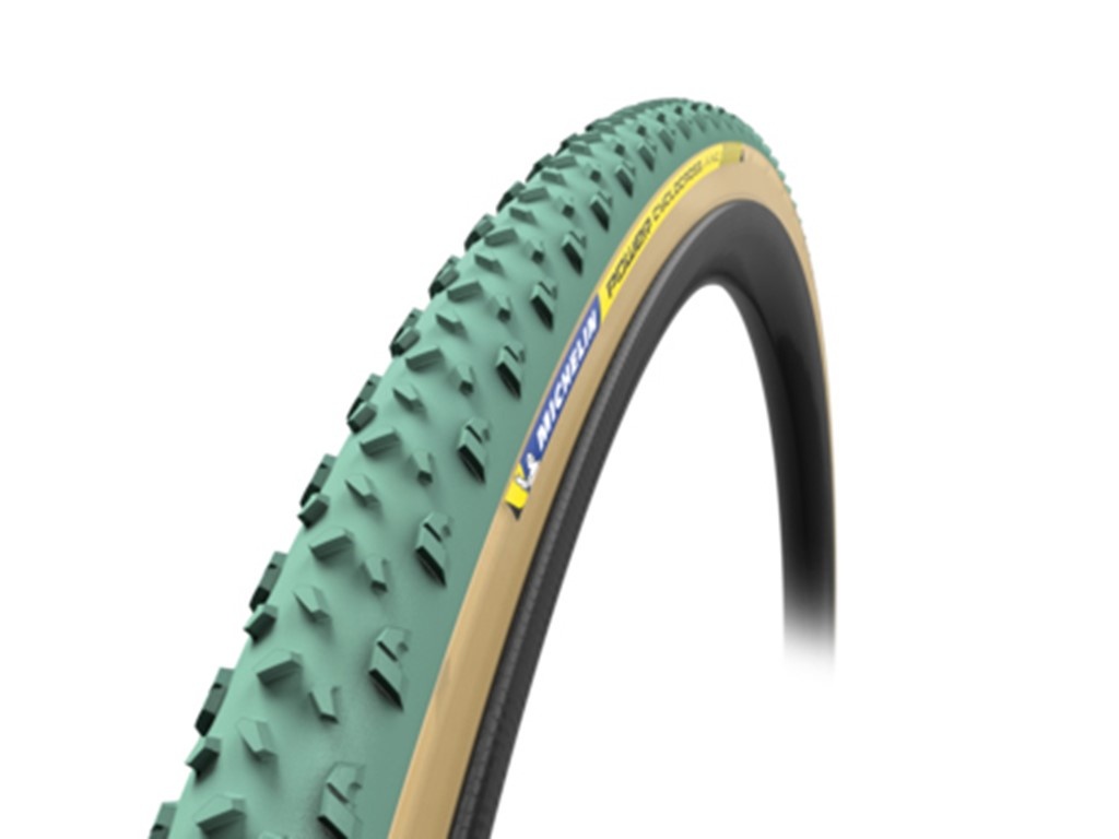 Se Michelin Power Cyclocross Mud - Cross foldedæk - 700x33c (33-622) - Grøn hos Cykelexperten.dk