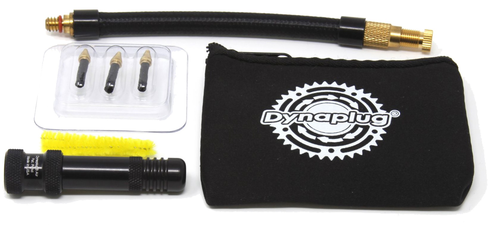 Reservedele - Tubeless - Dynaplug Air Tubeless MTB Tyre Repair and Inflation Kit - Sort