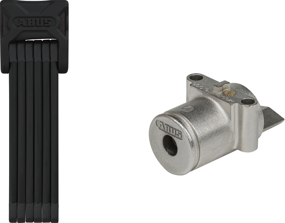  - Abus Foldelås 6015 Bordo+Bosch (SH Beslag +Batterilås) IT PLUS 90cm - Sort