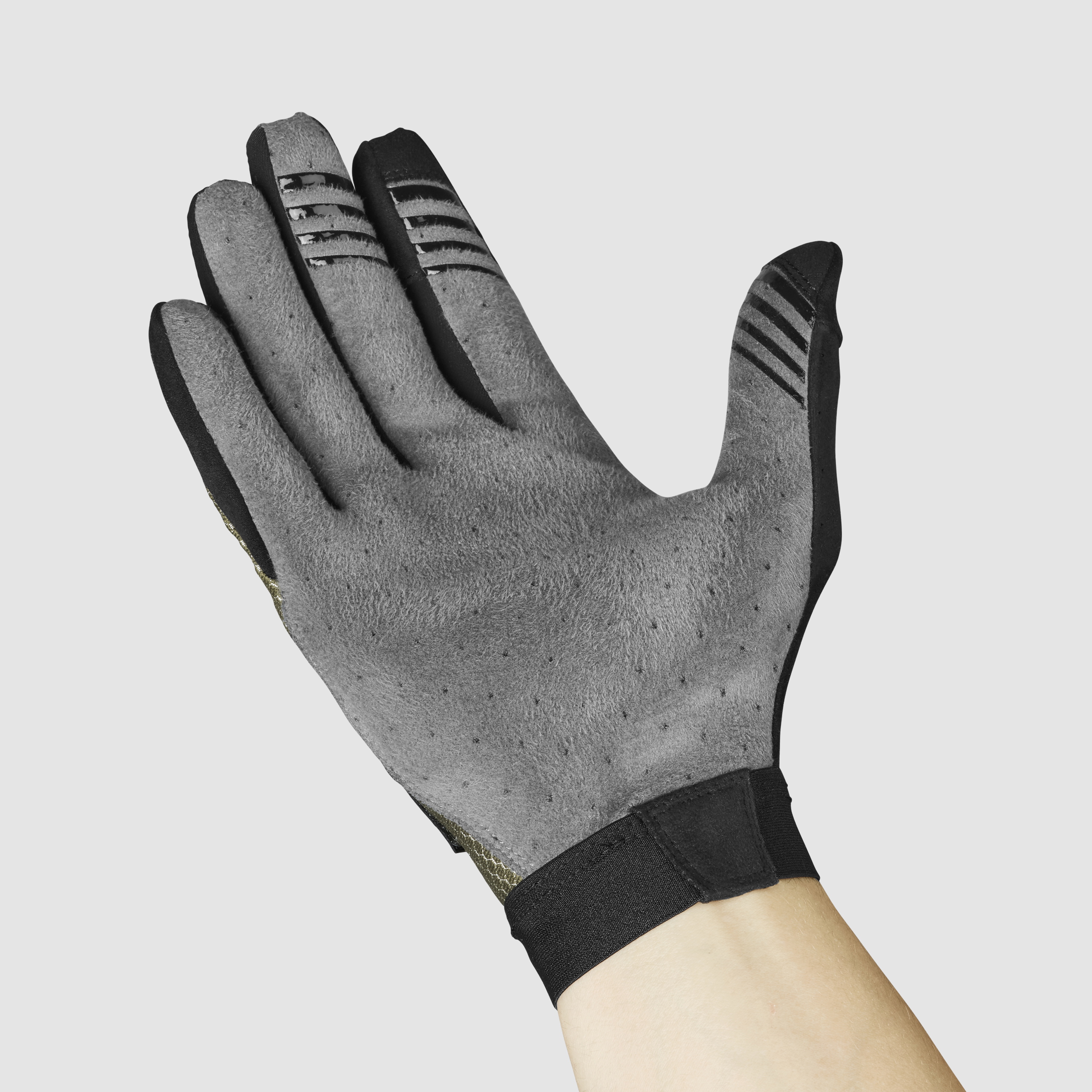 Beklædning - Cykelhandsker - GripGrab Vertical 2 InsideGrip™ Langfingret Sommerhandsker - Olive Green