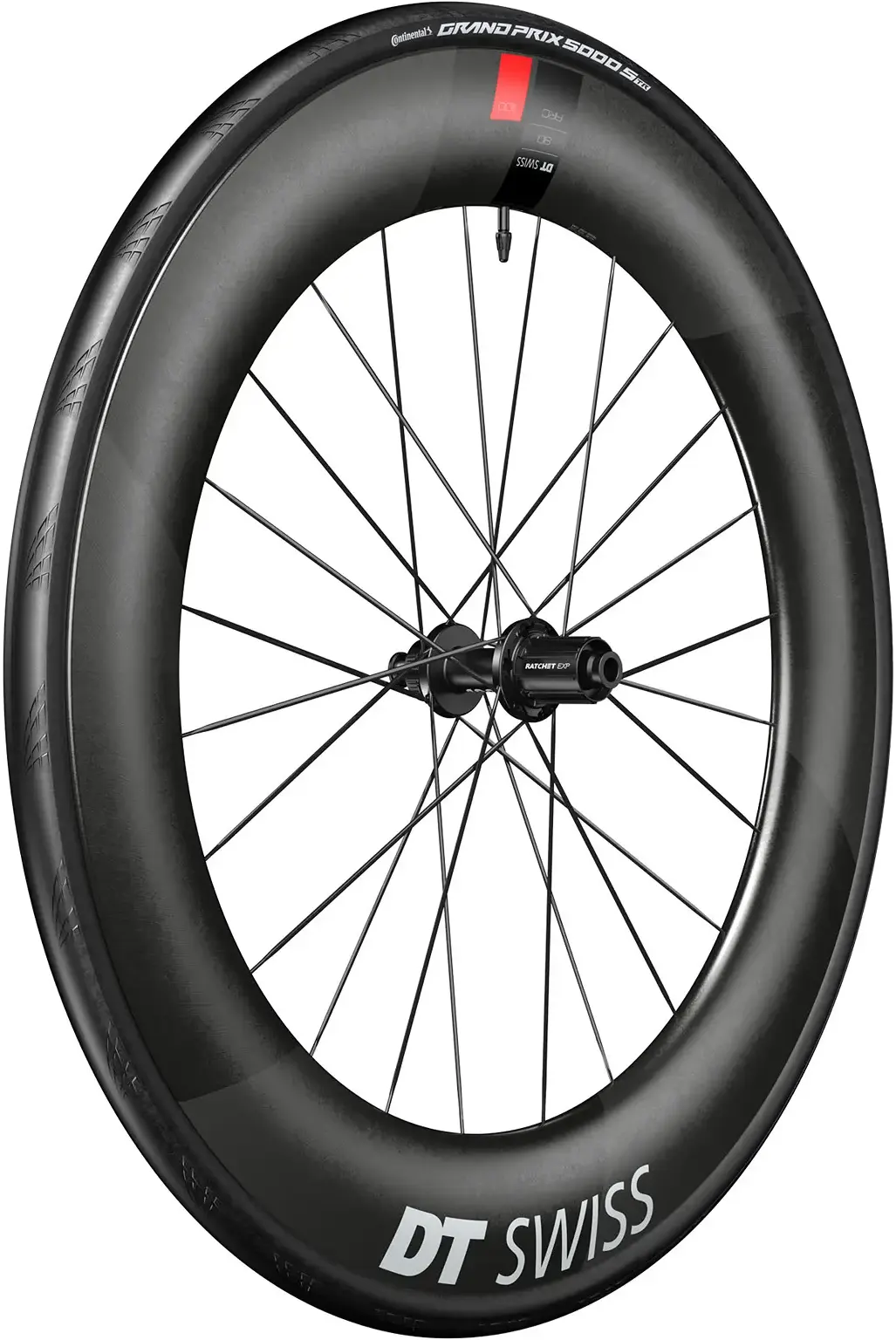 DT Swiss Wheel ARC 1100 Dicut 80 (Inkl. Dæk & Slange) 700c Rear - Shimano/SRAM