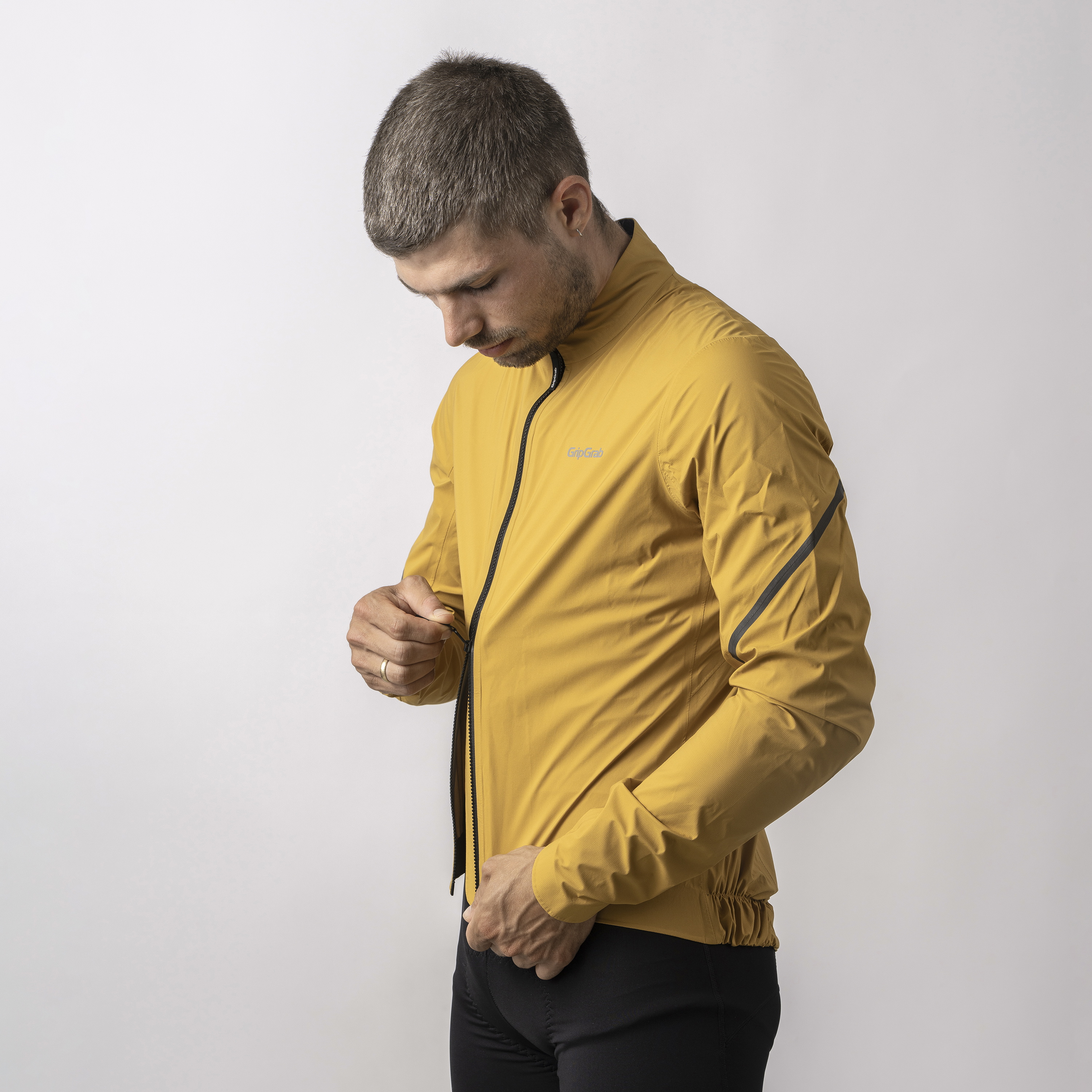 Beklædning - Cykeljakker - GripGrab Vandtæt PACR-letvægtsjakke - Mustard Yellow