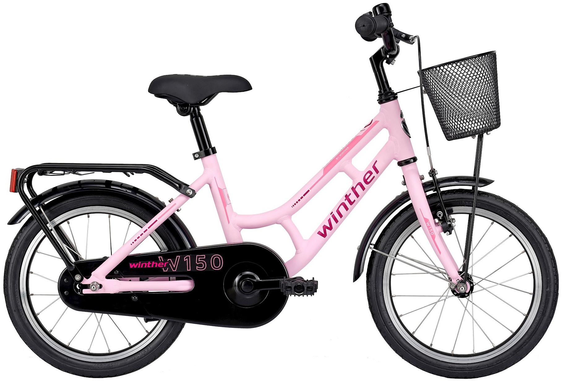Cykler - Børnecykler - Winther 150 Pige 16" 1g 2023 - Lyserød