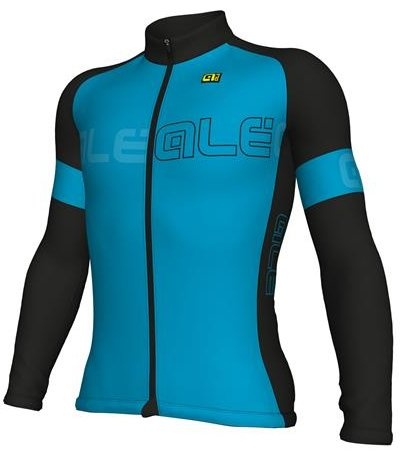 Beklædning - Cykeltrøjer - Alé Langærmet Jersey Solid Block Vinter Herre - Blå