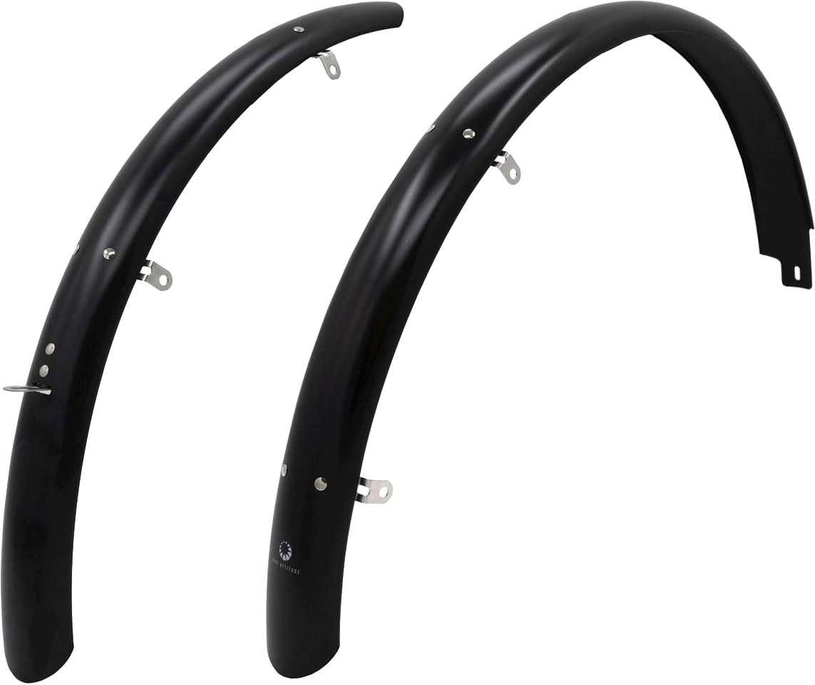 Bike Attitude Skærmsæt 26" 60mm - Sort (inkl. rustfrit tilbehørstivere)