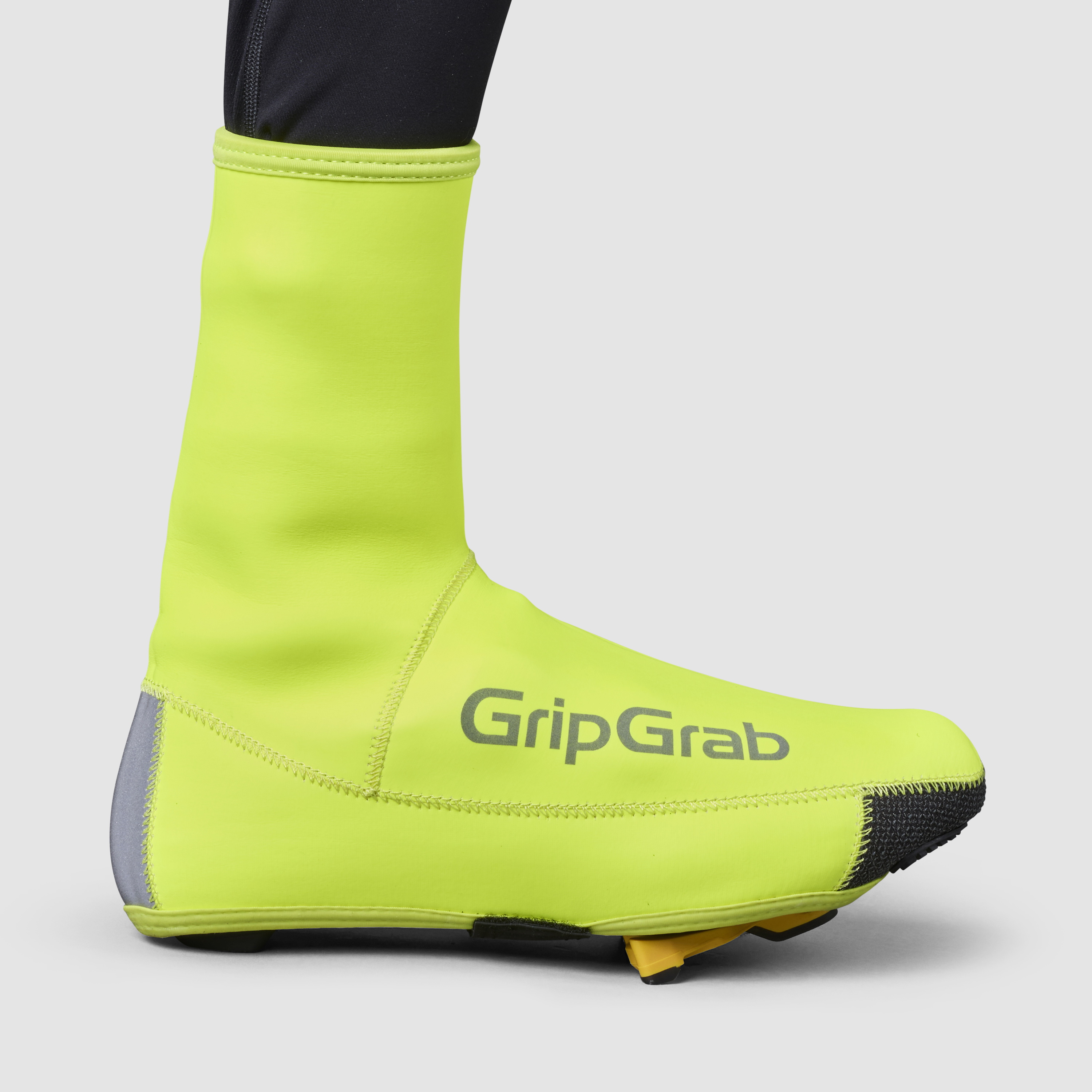Beklædning - Skoovertræk - GripGrab PACR Vandtæt Winter Skoovertræk - Yellow Hi-Vis