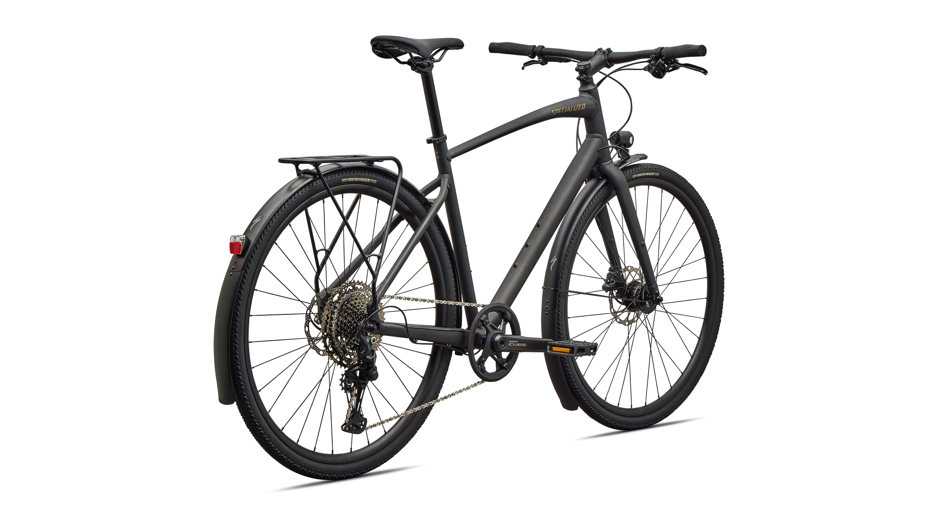 Cykler - Herrecykler - Specialized Sirrus X 3.0 EQ 2027 - Satin Metallic Obsidian / Burnt Gold