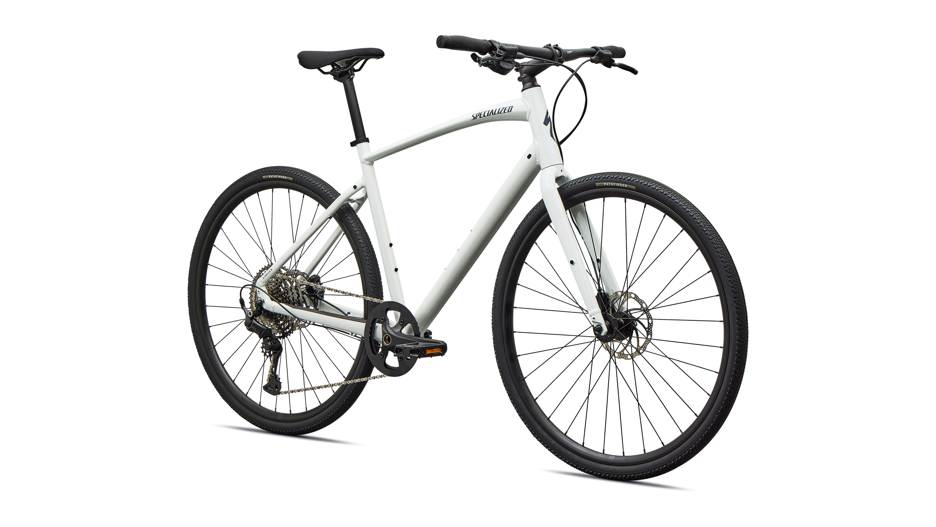 Cykler - Herrecykler - Specialized Sirrus X 3.0 2027 - Gloss Metallic White Silver / Metallic