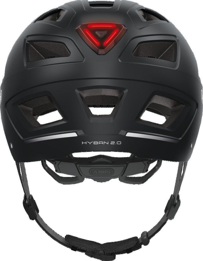 Beklædning - Cykelhjelme - Abus Hyban 2.0 m. LED - Sort