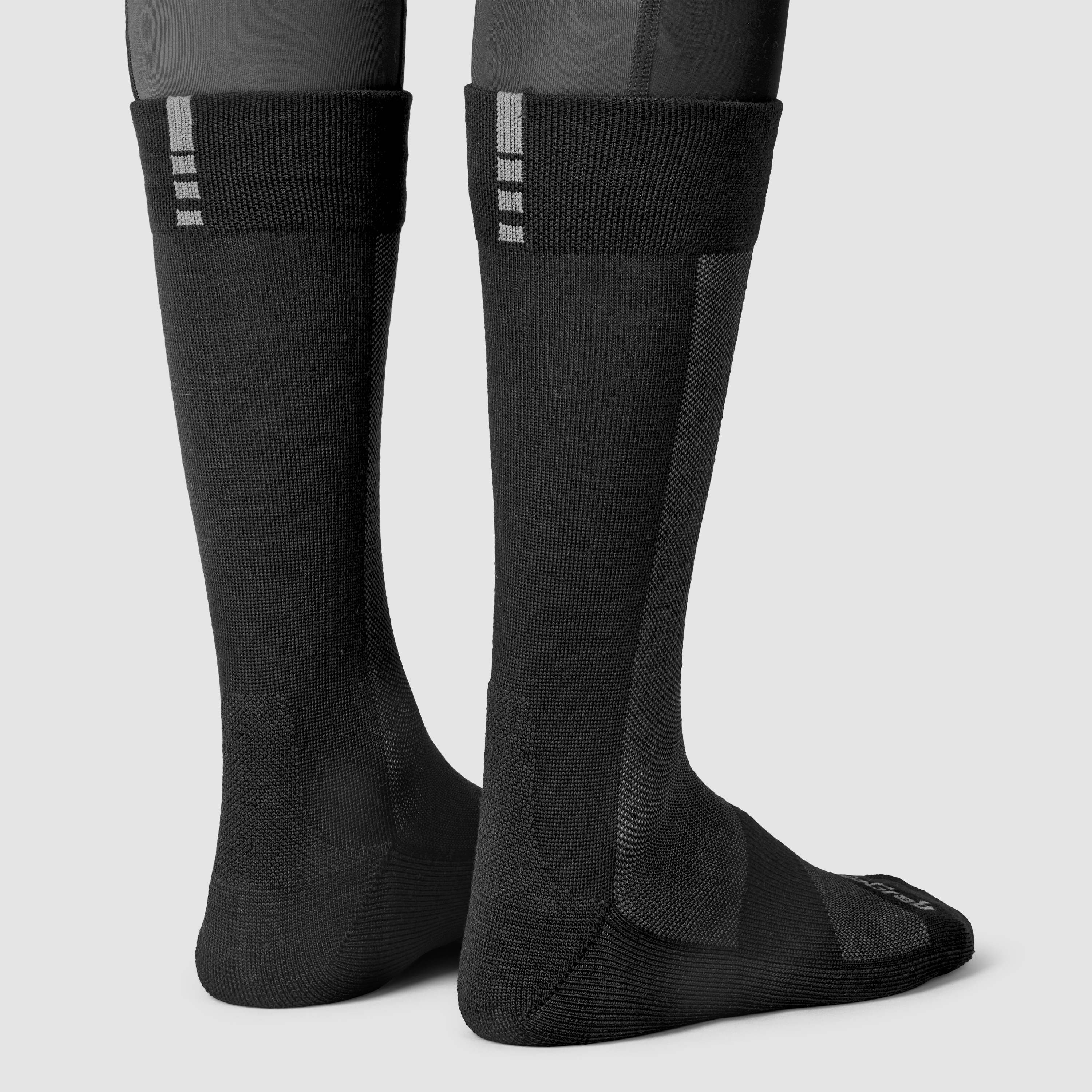 Beklædning - Sokker - GripGrab Alpine Merino vintersokker m. langt skaft (21cm) - Sort