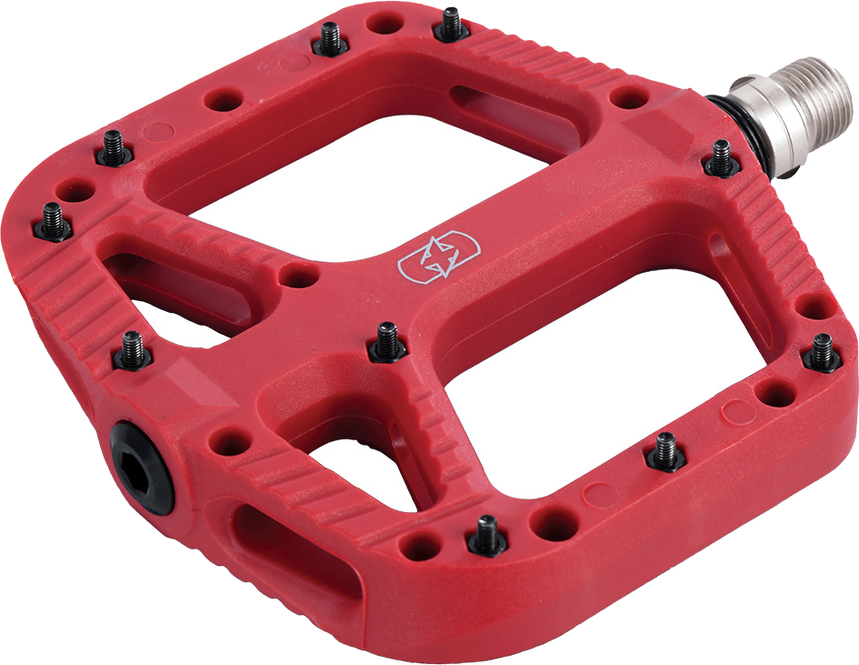 OXC Flat Pedal Loam 20 Nylon - Rød