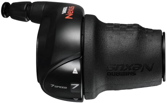 2: Shimano Nexus - Revo Greb 7 Gear - Sort - inklusiv gearwire med yderkabel - For CJ-NX40