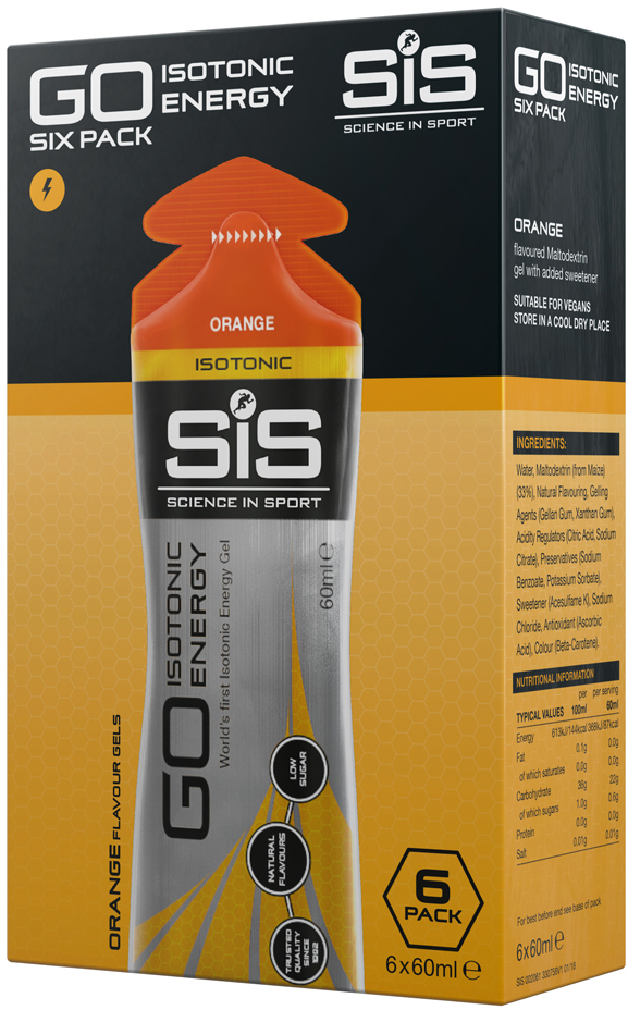  - SIS Go Isotonic Energy Gel Appelsin - 6x60ml