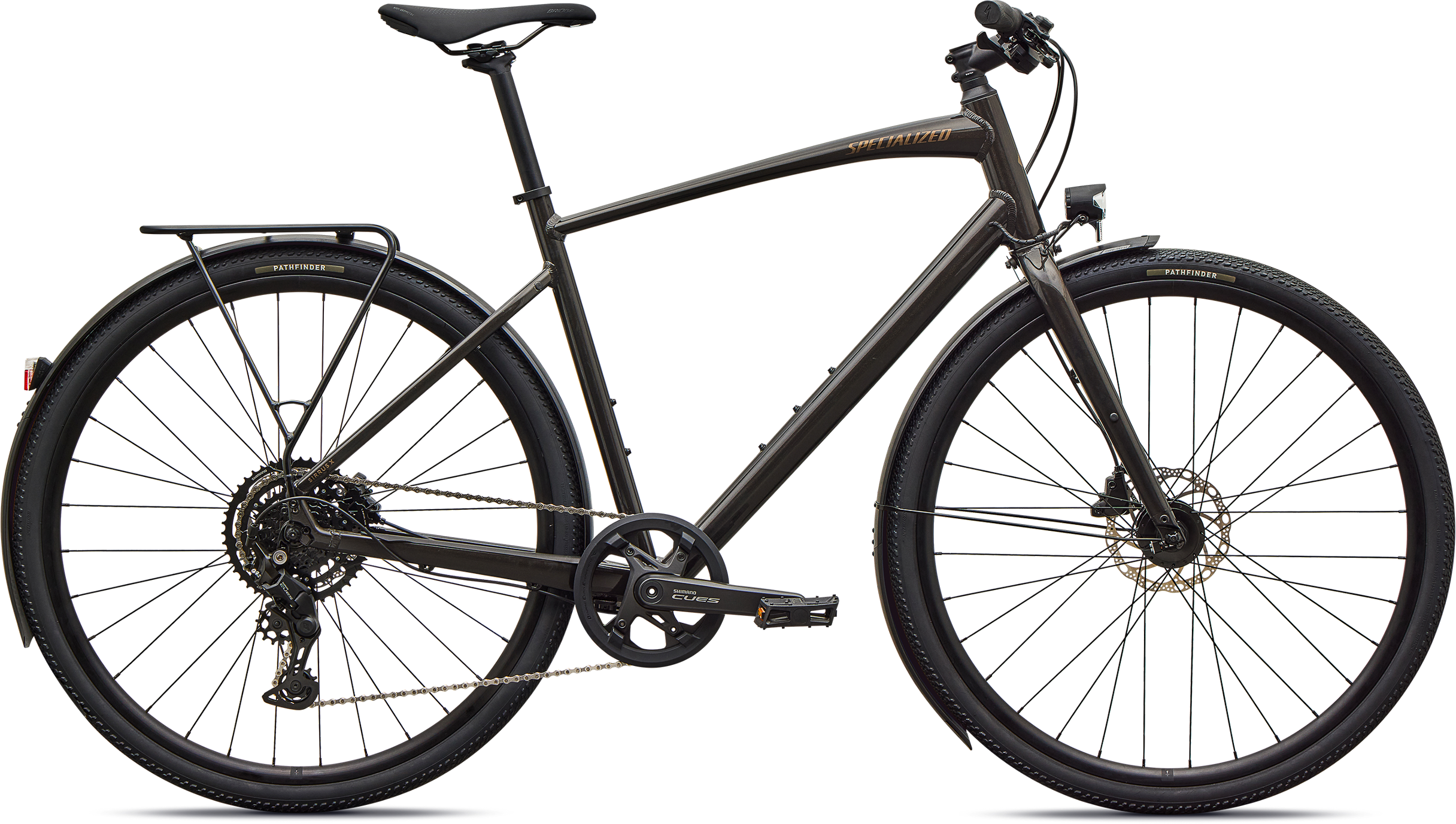 Specialized Sirrus X 2.0 EQ 2027 - Gloss Metallic Obsidian / Burnt Gold