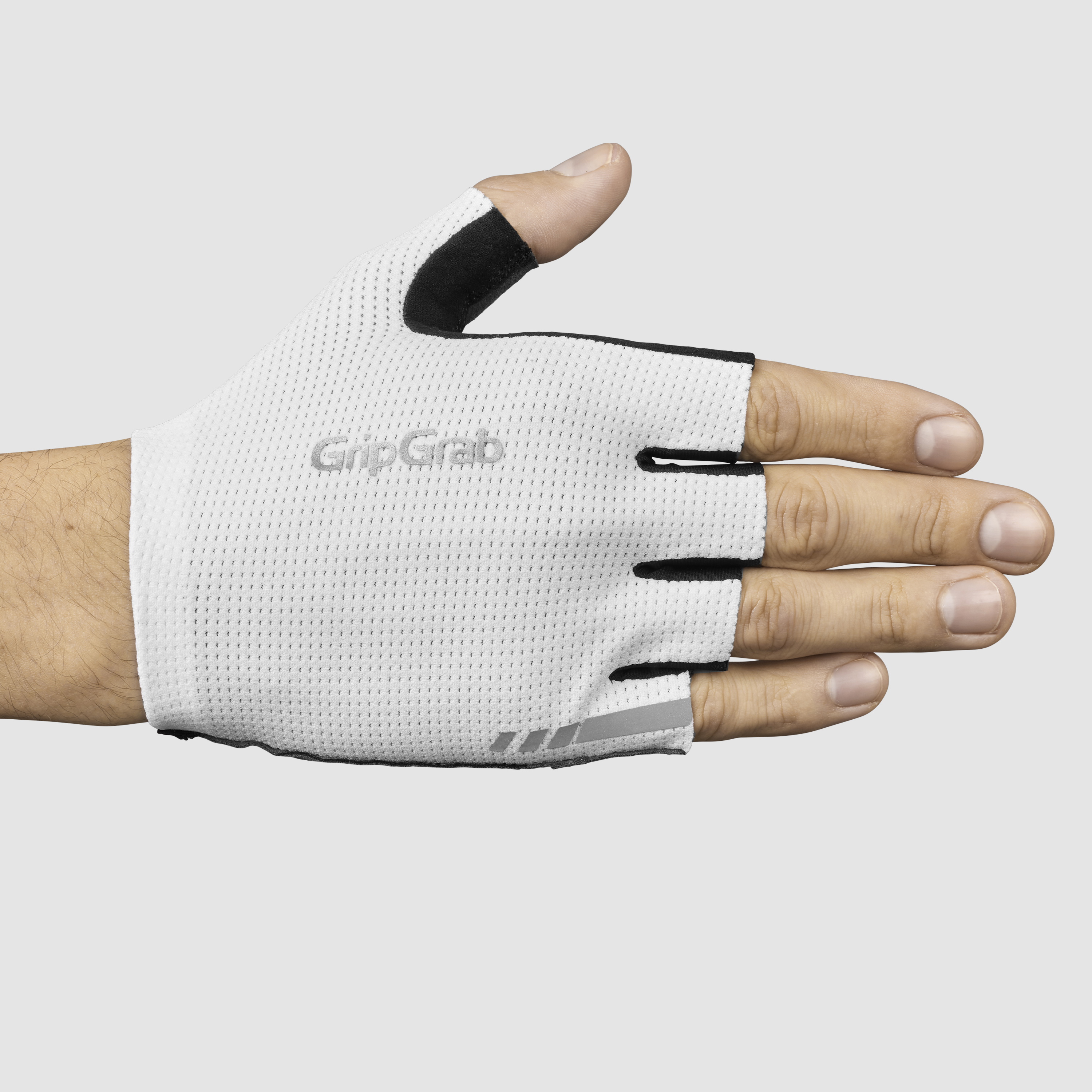 Beklædning - Cykelhandsker - GripGrab PACR InsideGrip™ Kortfingret Sommerhandsker - White