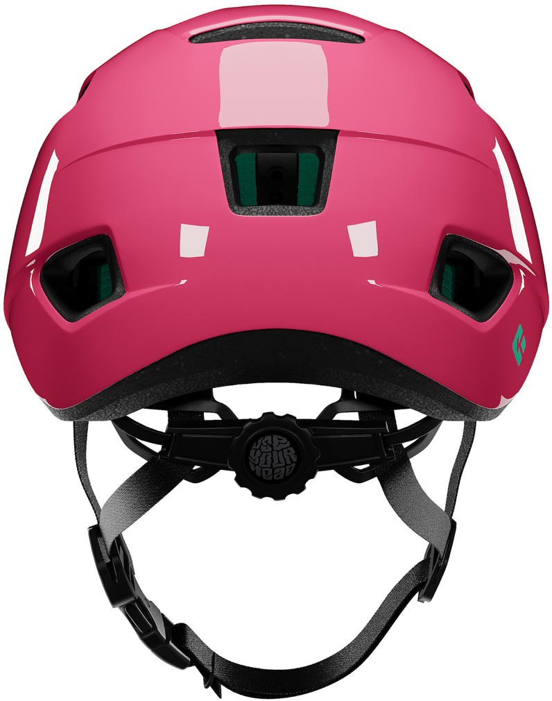 Beklædning - Cykelhjelme - Lazer Pnut 2.0 Kineticore "Green Buckle" cykelhjelm - Fuchsia