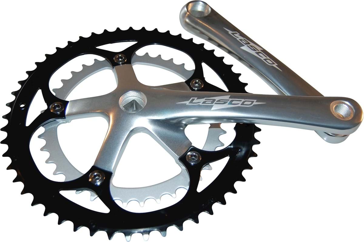 Lasco Kranksæt Race 53/39T 170mm Sølv Til 110mm krankbox (-1mm)