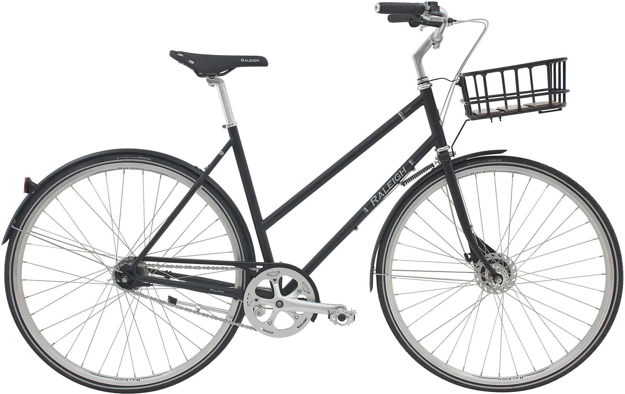 Cykler - Damecykler - Raleigh Yate+ Dame 7g 2026 - Mat Sort