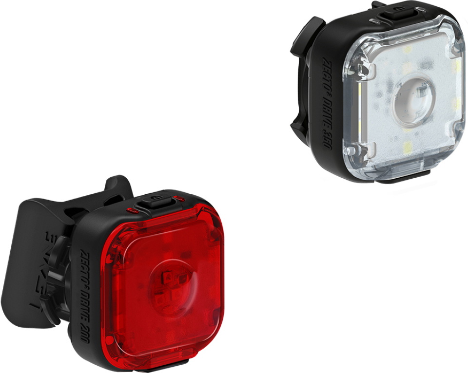 Lezyne Zecto 2 Drive 350+ / Zecto 2 Drive 200+ Lygtesæt 350/200 lumen - Black