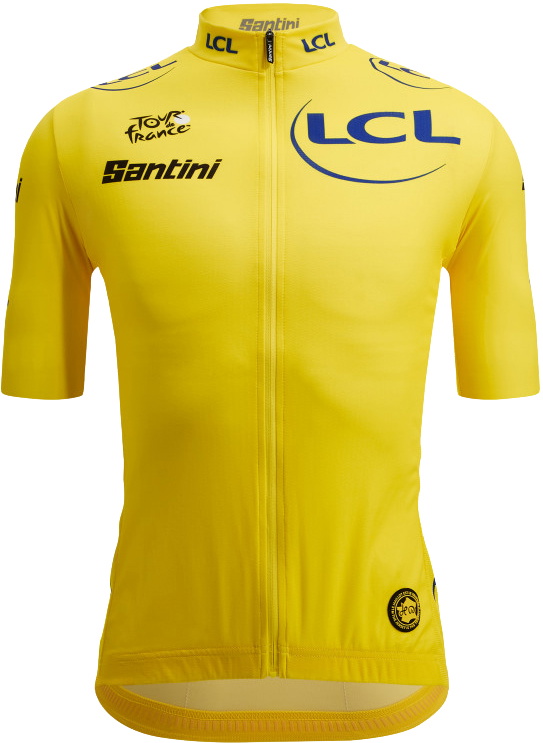 Beklædning - Cykeltrøjer - Santini Replica Tour de France Leader Jersey - Den Gule Trøje (Officiel)